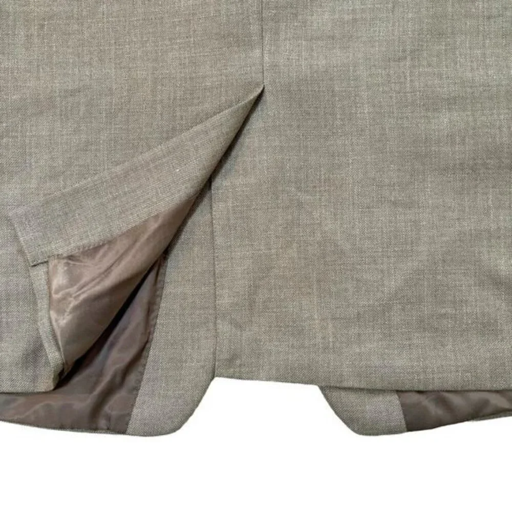 Lauren by Ralph Lauren Tan Blazer Jacket‎ Poly/Linen Blend Size 48R